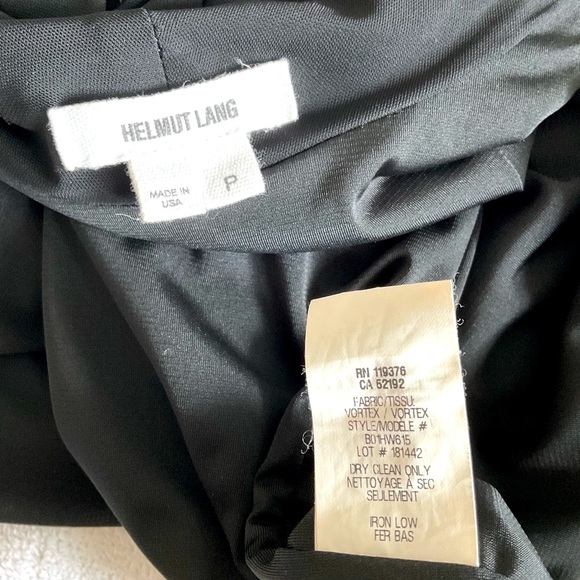 Helmut Lang elegant black draped dress - Picture 4 of 7